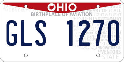 OH license plate GLS1270