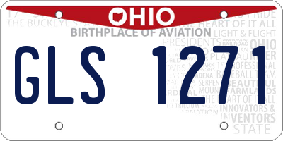 OH license plate GLS1271