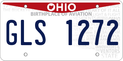 OH license plate GLS1272