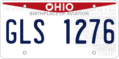 OH license plate GLS1276