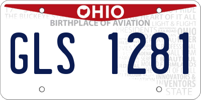 OH license plate GLS1281