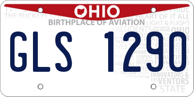OH license plate GLS1290