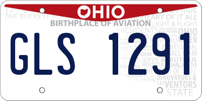 OH license plate GLS1291