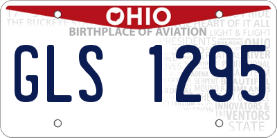 OH license plate GLS1295