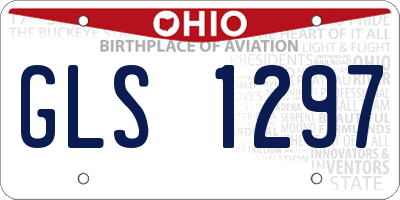 OH license plate GLS1297