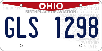 OH license plate GLS1298