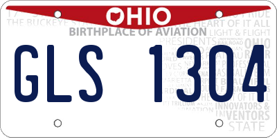 OH license plate GLS1304