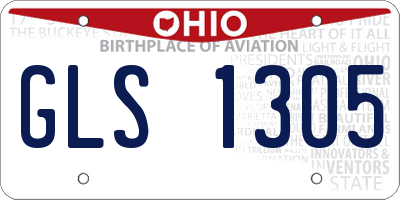 OH license plate GLS1305