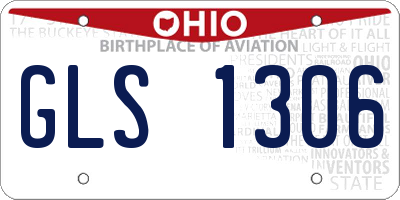 OH license plate GLS1306
