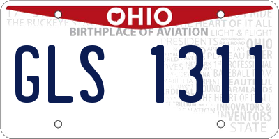 OH license plate GLS1311