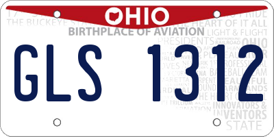 OH license plate GLS1312