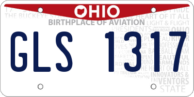 OH license plate GLS1317