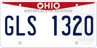 OH license plate GLS1320