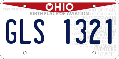 OH license plate GLS1321