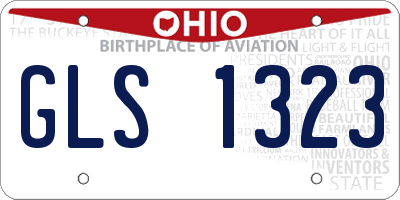 OH license plate GLS1323
