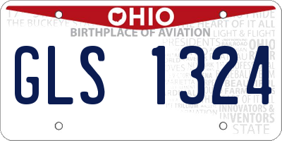 OH license plate GLS1324