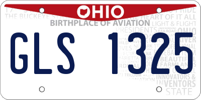 OH license plate GLS1325