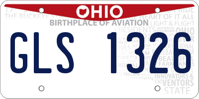 OH license plate GLS1326