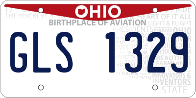 OH license plate GLS1329
