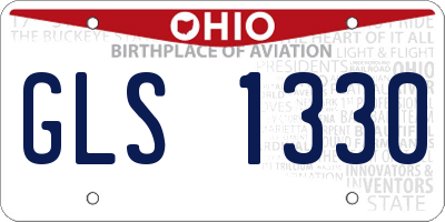 OH license plate GLS1330