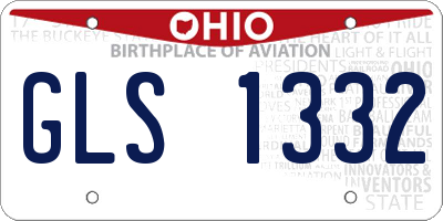 OH license plate GLS1332