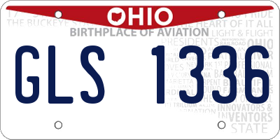 OH license plate GLS1336