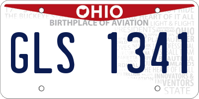 OH license plate GLS1341