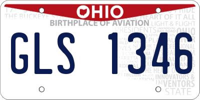 OH license plate GLS1346