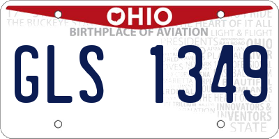 OH license plate GLS1349