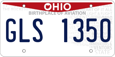OH license plate GLS1350