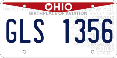OH license plate GLS1356