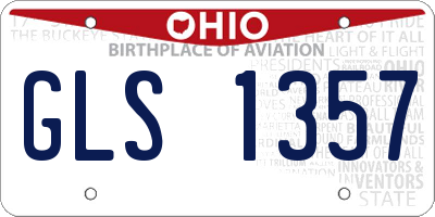 OH license plate GLS1357