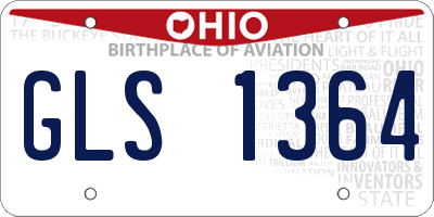 OH license plate GLS1364