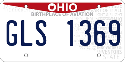 OH license plate GLS1369