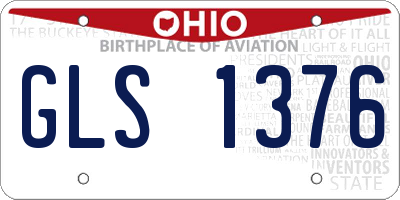 OH license plate GLS1376