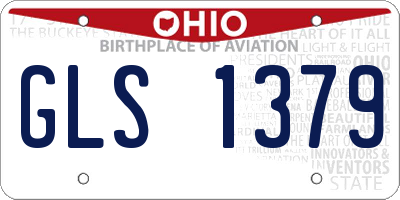 OH license plate GLS1379