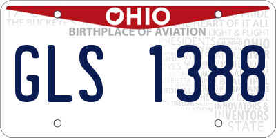 OH license plate GLS1388