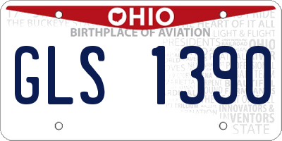 OH license plate GLS1390