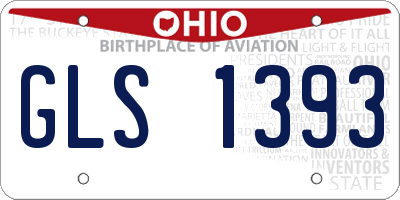 OH license plate GLS1393
