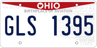 OH license plate GLS1395