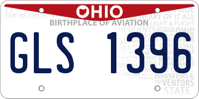 OH license plate GLS1396
