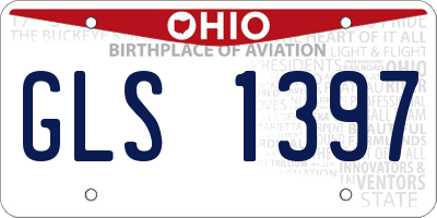 OH license plate GLS1397