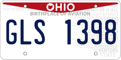 OH license plate GLS1398