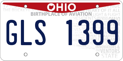 OH license plate GLS1399