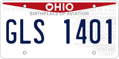 OH license plate GLS1401