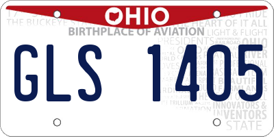OH license plate GLS1405