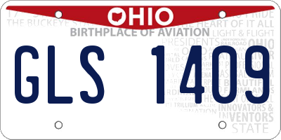 OH license plate GLS1409