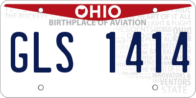 OH license plate GLS1414