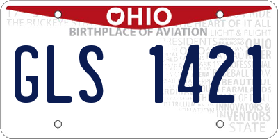 OH license plate GLS1421