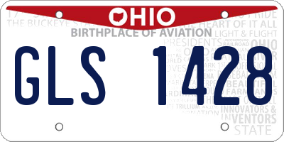OH license plate GLS1428